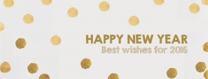HAPPY NEW YEAR! Best wishes for 2016