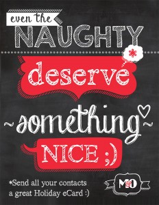 Even the NAUGHTY deserve something NICE ;)