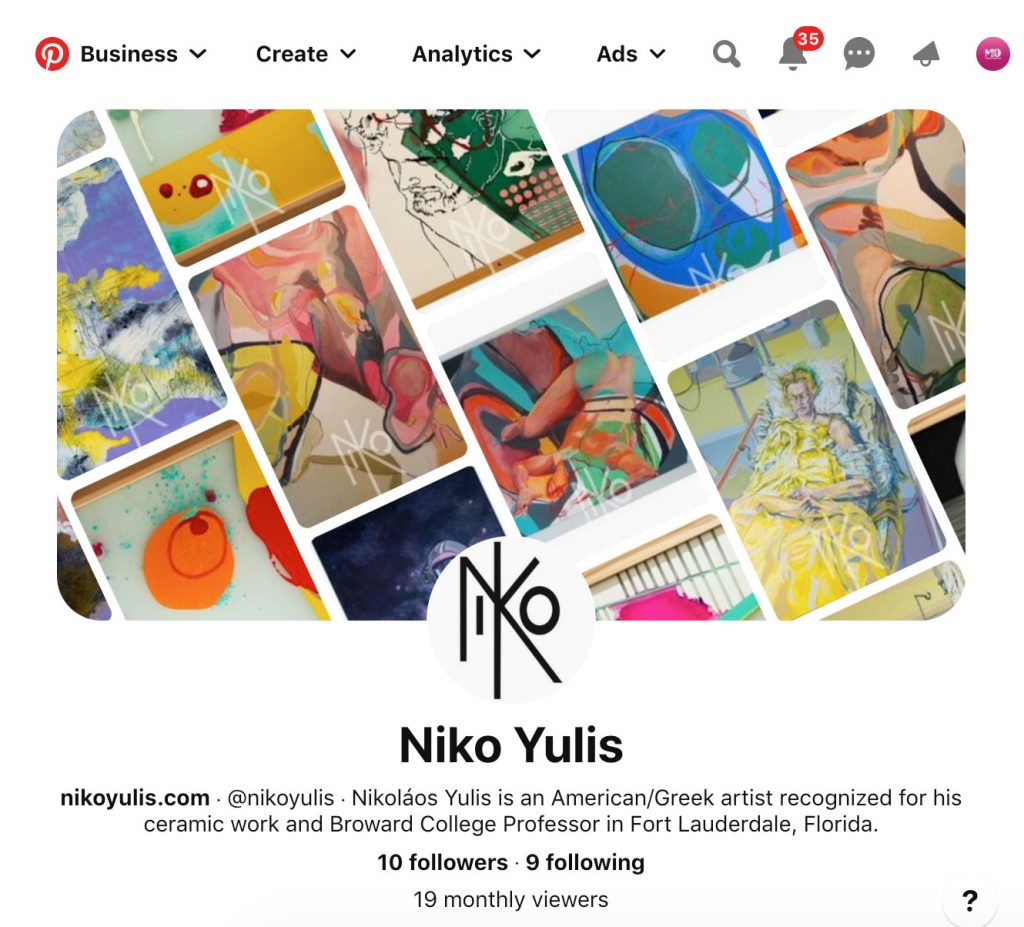 Niko Yulis - Pinterest by M&O