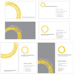New World Global Research - Business Cards Design