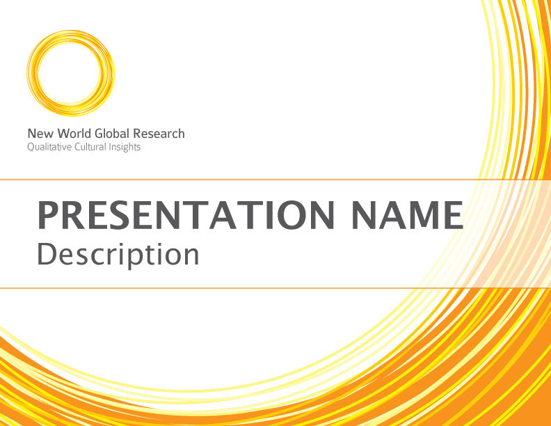 New World Global Research - Presentation Design