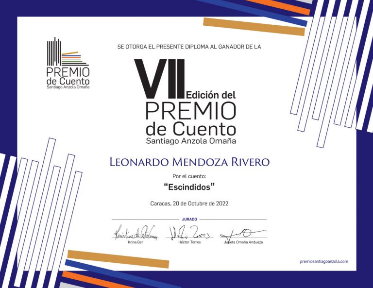 Premio Santiago Anzola Omaña - Diploma Design